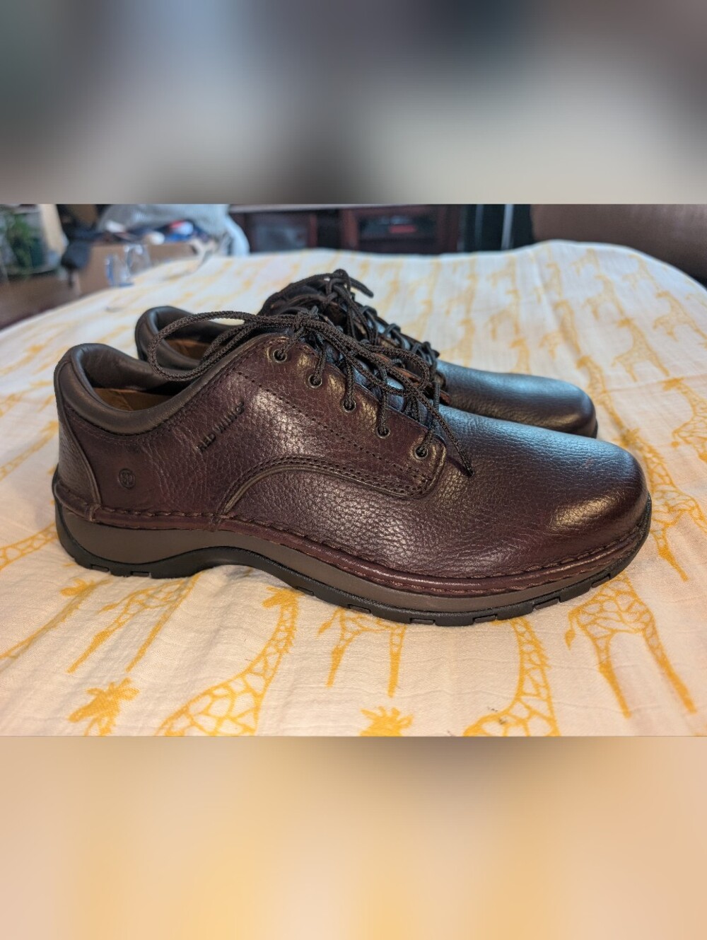 Red Wing Work Shoes Boots RED WING 8704 Steel Toe Size 11.5 D New Brown Leather